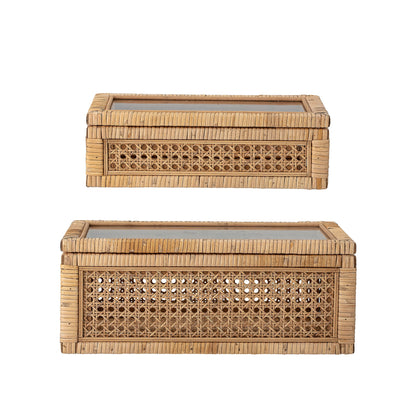 Bloomingville Lally Box w/Lid, Nature, Rattan