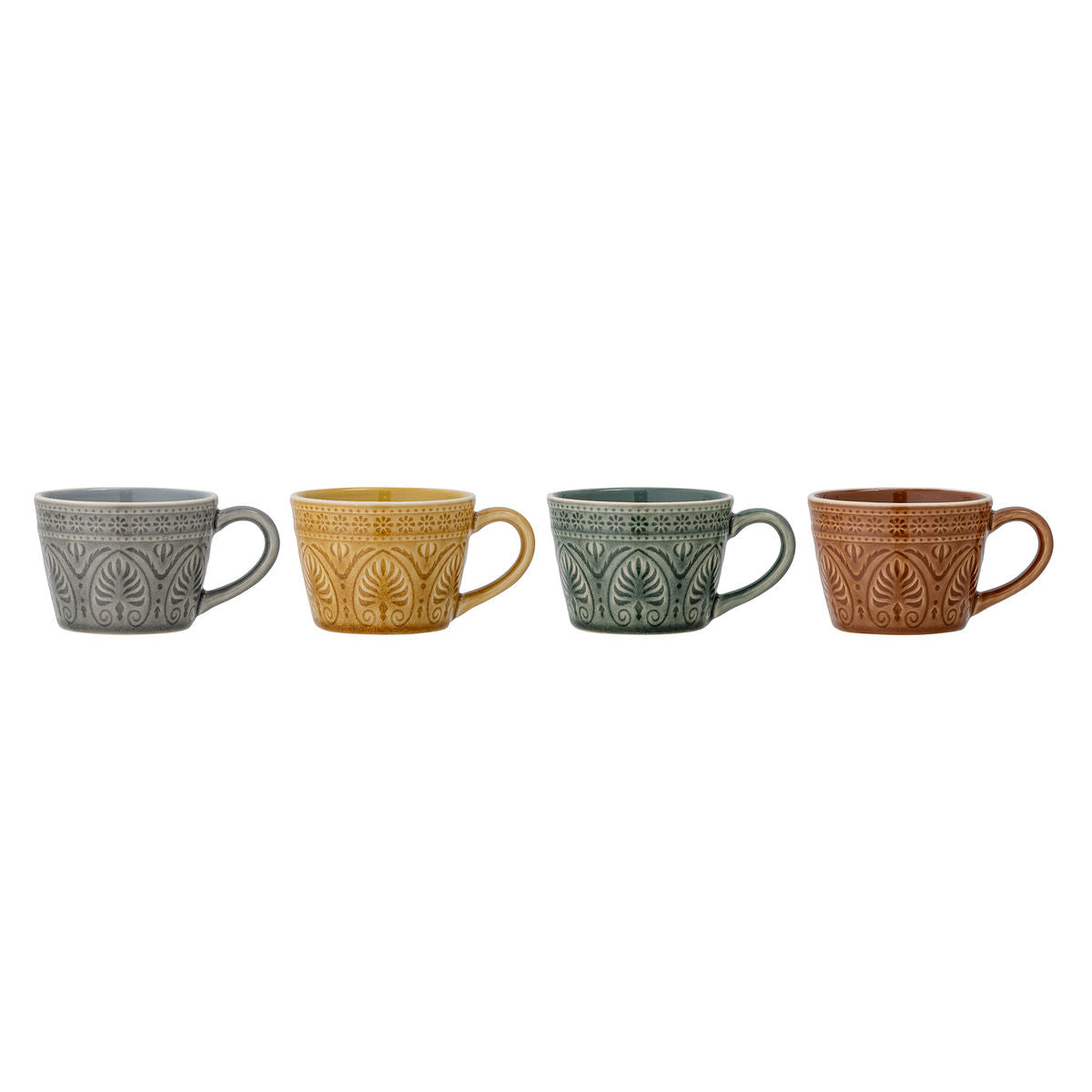 Bloomingville Rani mugs, green, stoneware