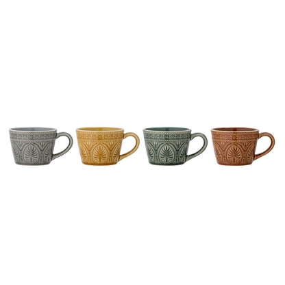 Bloomingville Rani mugs, green, stoneware