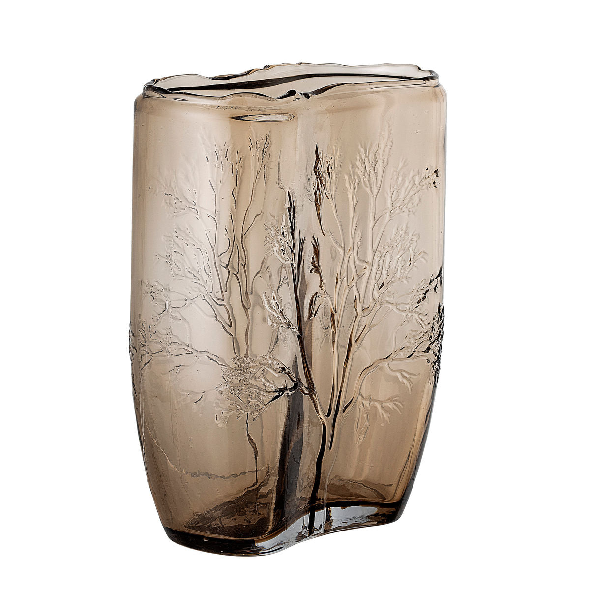 Bloomingville Jara Vase, Brun, Glas