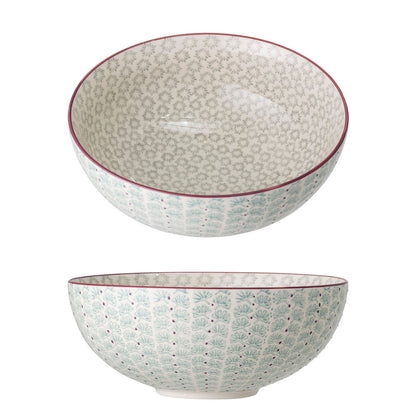 Bloomingville Maya Serving Bowl, Green, Stoneware