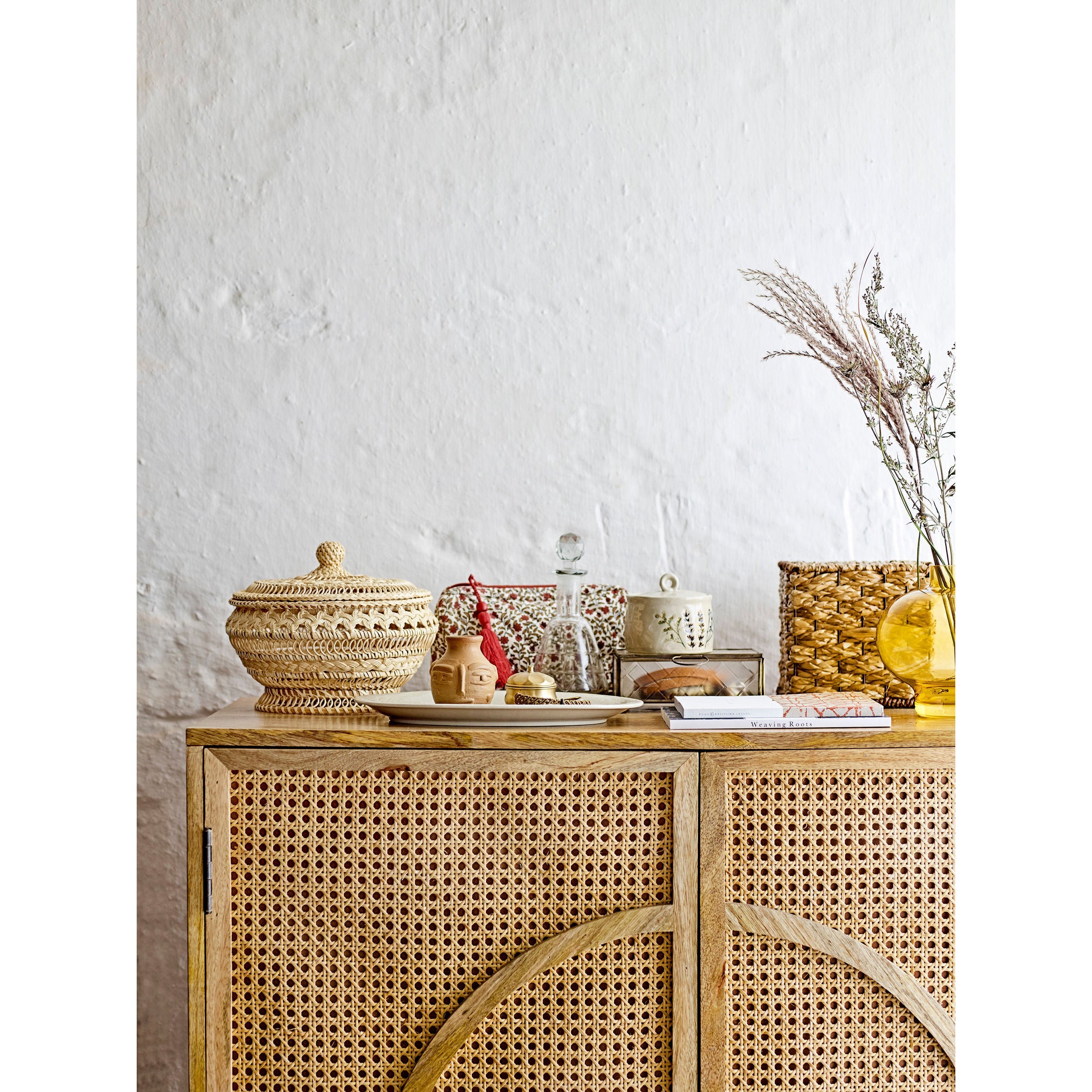 Bloomingville Nil Basket w/Lid, Natur, Rattan