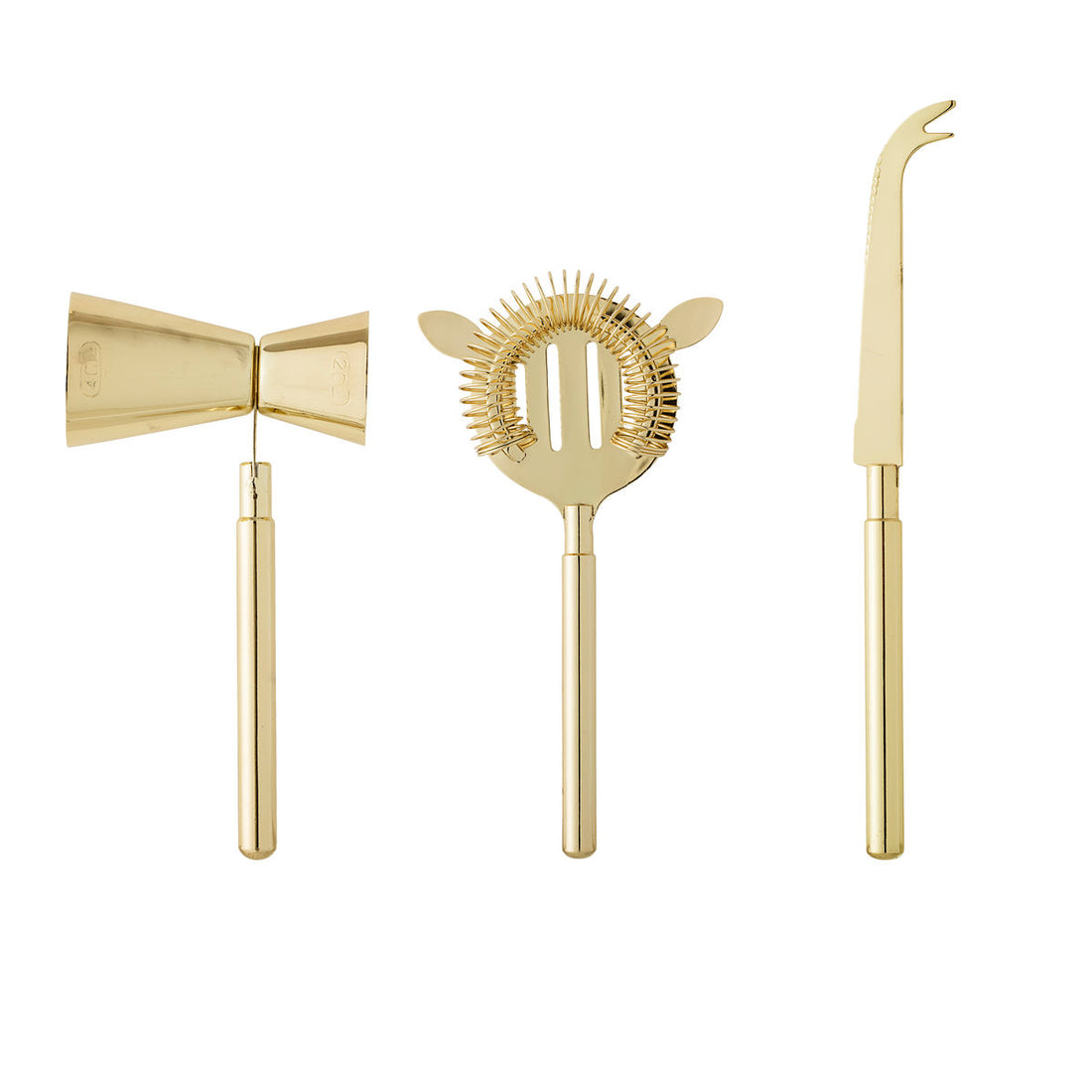 Bloomingville Cocktail bar set, gold, stainless steel