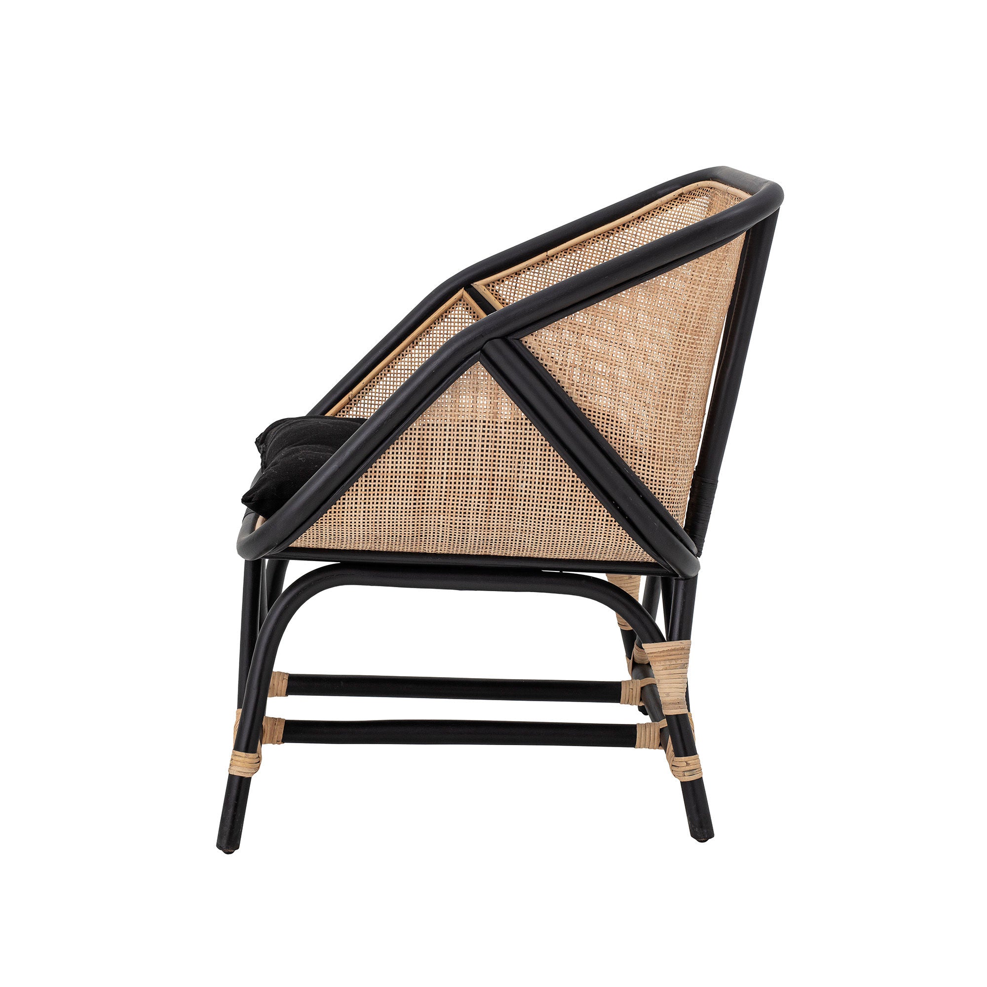 Bloomingville Loue Lounge Stol, Sort, Rattan - Bloomingville - DesignGaragen.dk