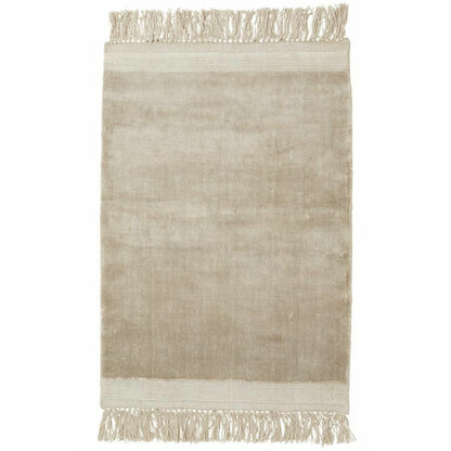 Nordal FILUCA shiny carpet with fringes - 160x240 - beige