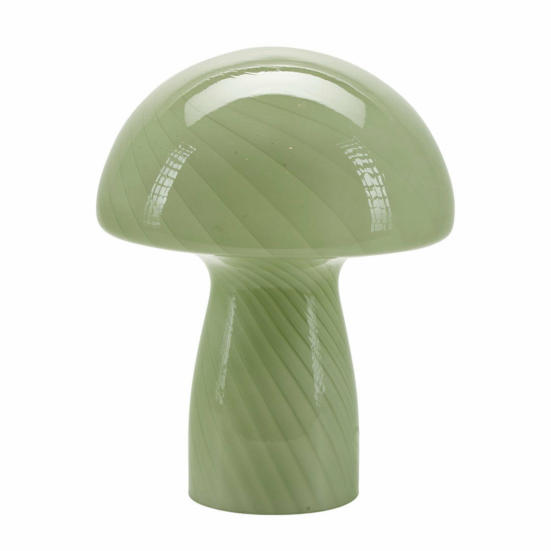 Bahne - Fungal lamp / Mushroom Table lamp, Green - H23 cm.