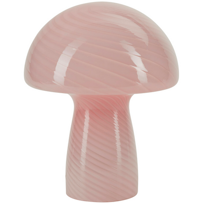 Bahne - Fungal lamp / Mushroom Table lamp, pink - H23 cm.