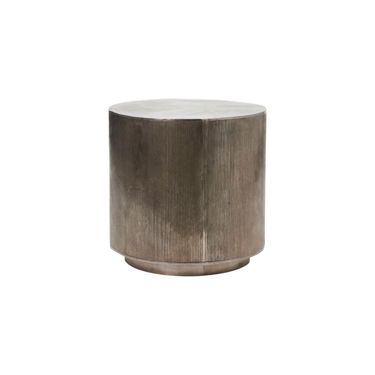 Coffee table, hdrota, brushed silver finish