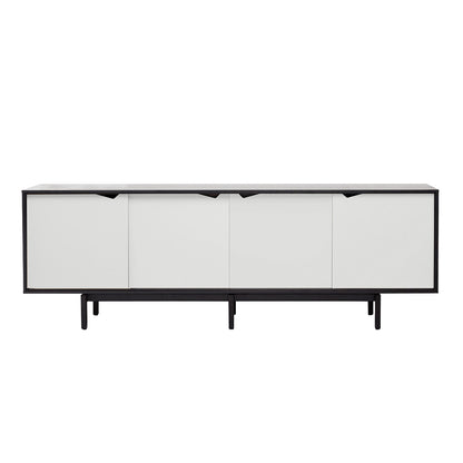 Andersen Furniture - S1 sideboard - L200xD50xH68 cm - sort med hvide låger - Andersen Furniture - DesignGaragen.dk