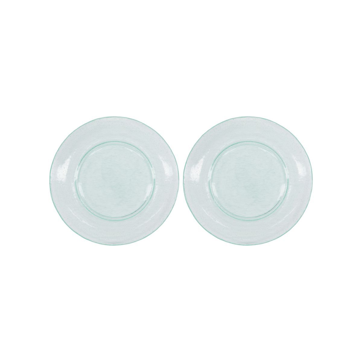 House Doctor Plate, Rain, Aqua, Set of 2 pcs