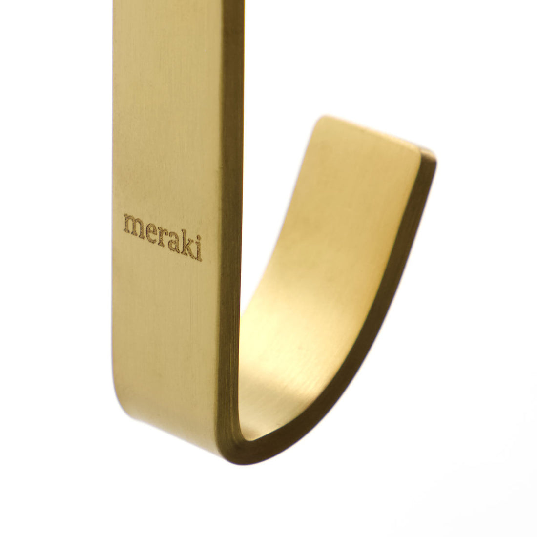 Meraki hook, thapsus, brushed brass finish