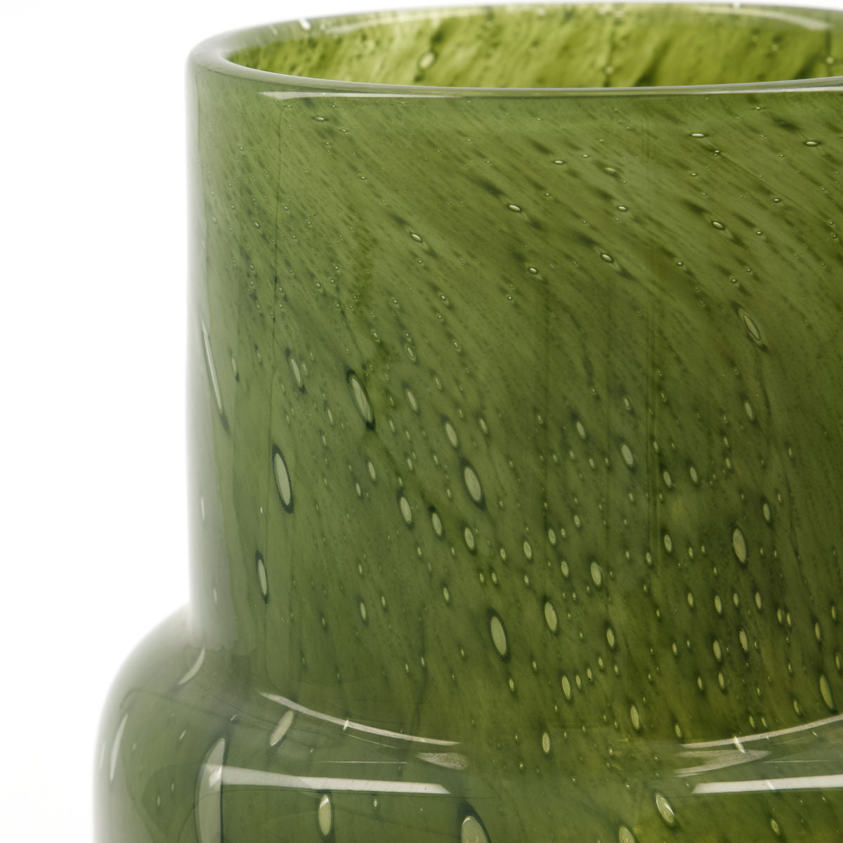 Vase, hdbole, dark green