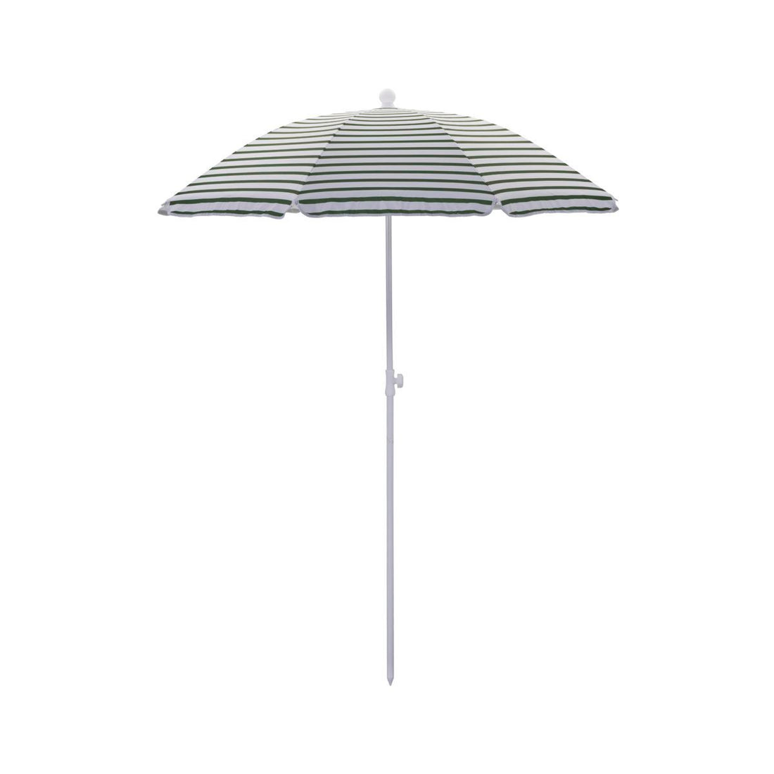 Beach/garden parasol, hdoktogon, green/white