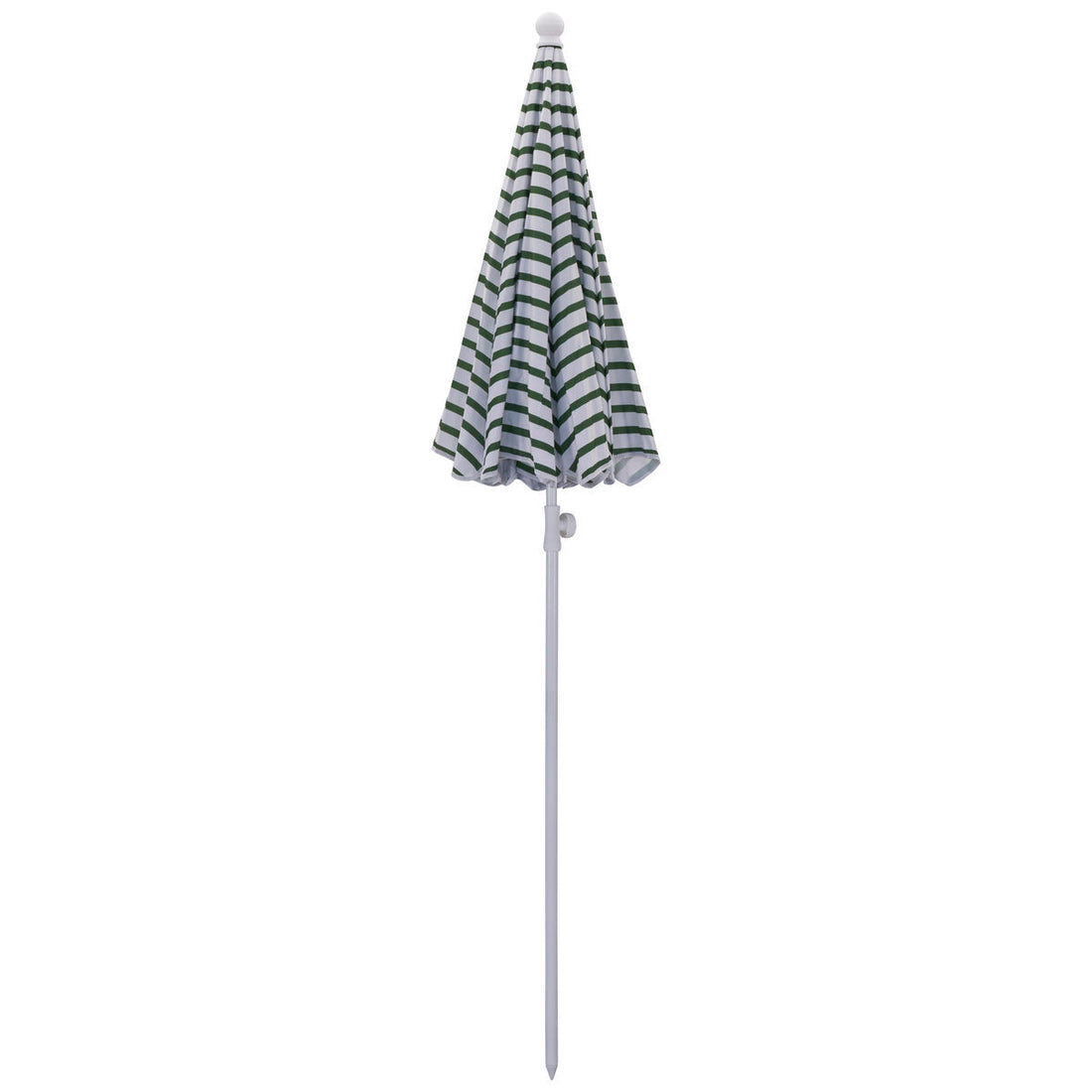 Beach/garden parasol, hdoktogon, green/white