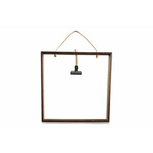 Langbo Square Frame - Smoked Oiled Oak / Chrome - Langbo - DesignGaragen.dk