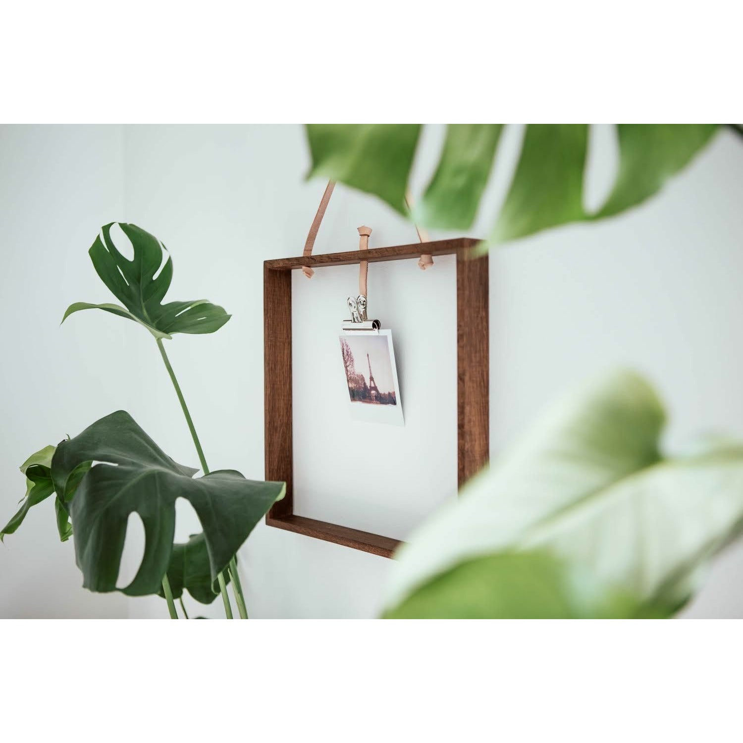 Langbo Square Frame - Smoked Oiled Oak / Chrome - Langbo - DesignGaragen.dk