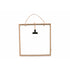 Langbo Square Frame - White Oiled Oak / Chrome - Langbo - DesignGaragen.dk