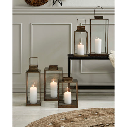 Nordal - Antique lanterns in iron - H35 cm - Antique brass