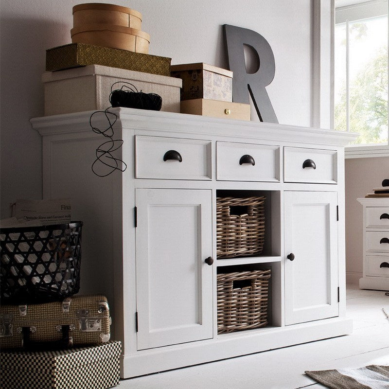 Halifax sideboard with 2 wicker drawers