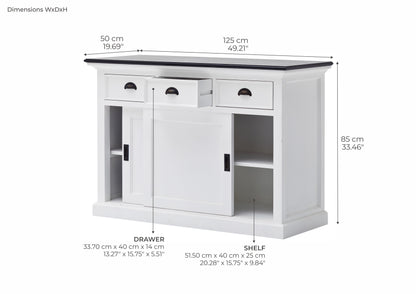 Halifax Contrast sideboard with sliding doors