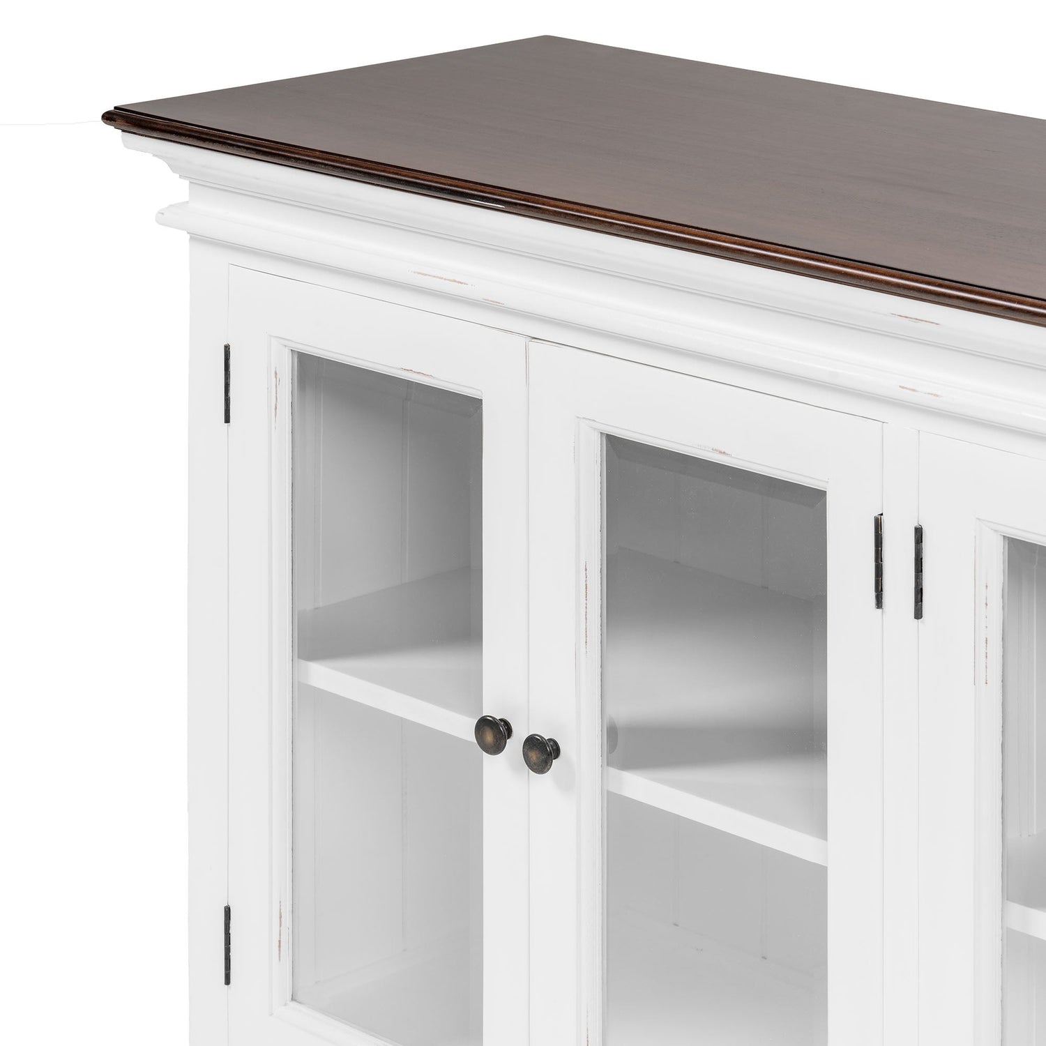 Halifax accent sideboard with 4 glass doors