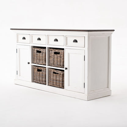 Halifax accent sideboard with 4 baskets