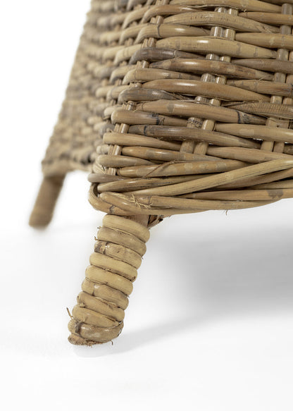 Wickerworks Rook Håndflettet Spisebordsstol i Naturligt Rattan med Hynder (sælges som par) - NovaSolo - DesignGaragen.dk