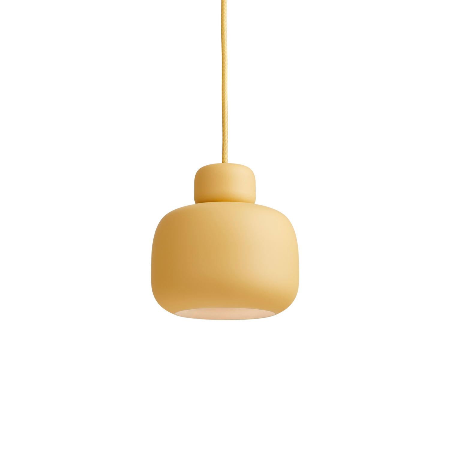 WOUD - Stone pendant (Small) - Mustard - WOUD - DesignGaragen.dk