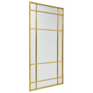 Nordal SPIRIT mirror with iron frame - 204x102 cm - gold finish