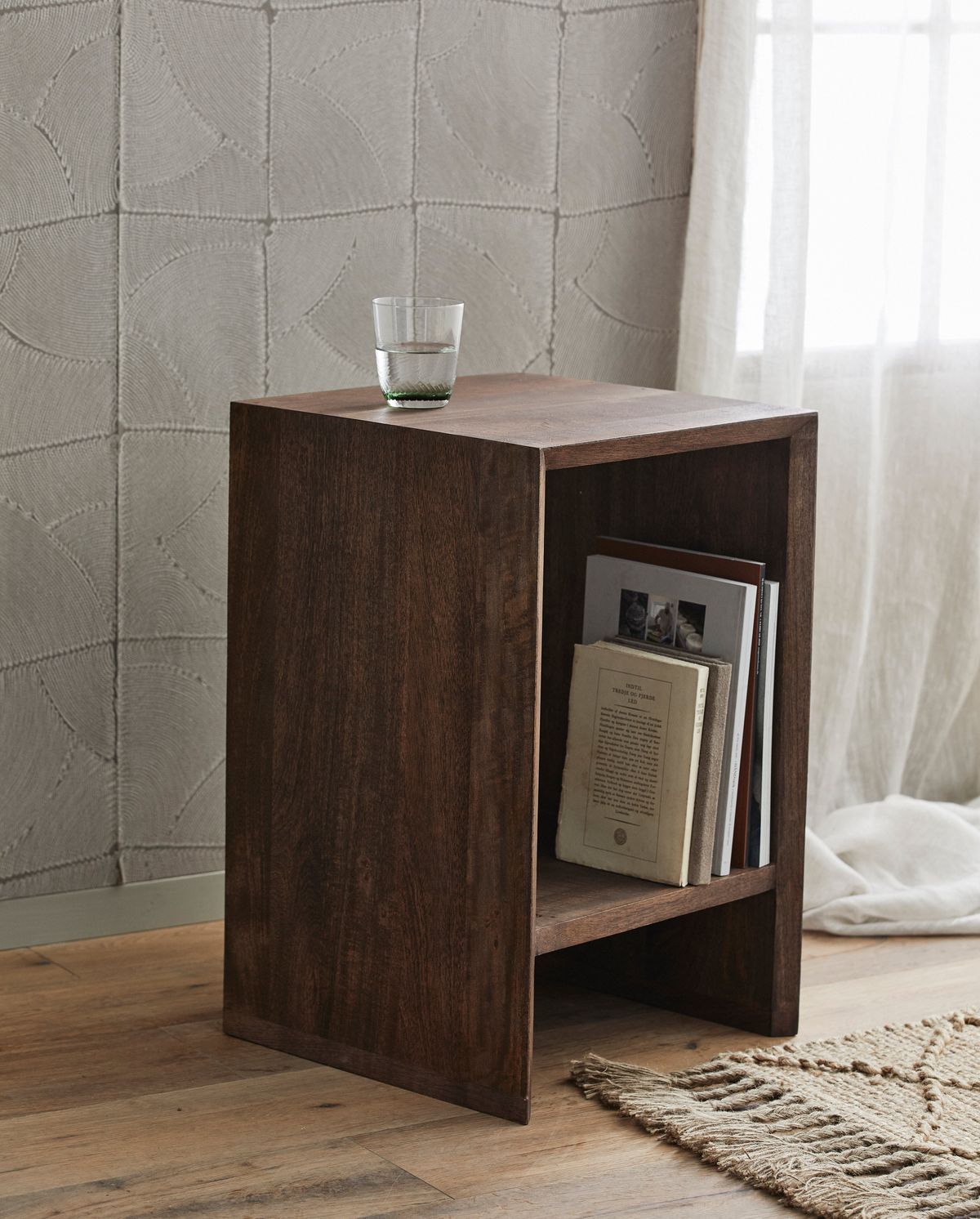 Nordal A/S NAPO nightstand/side table - dark brown