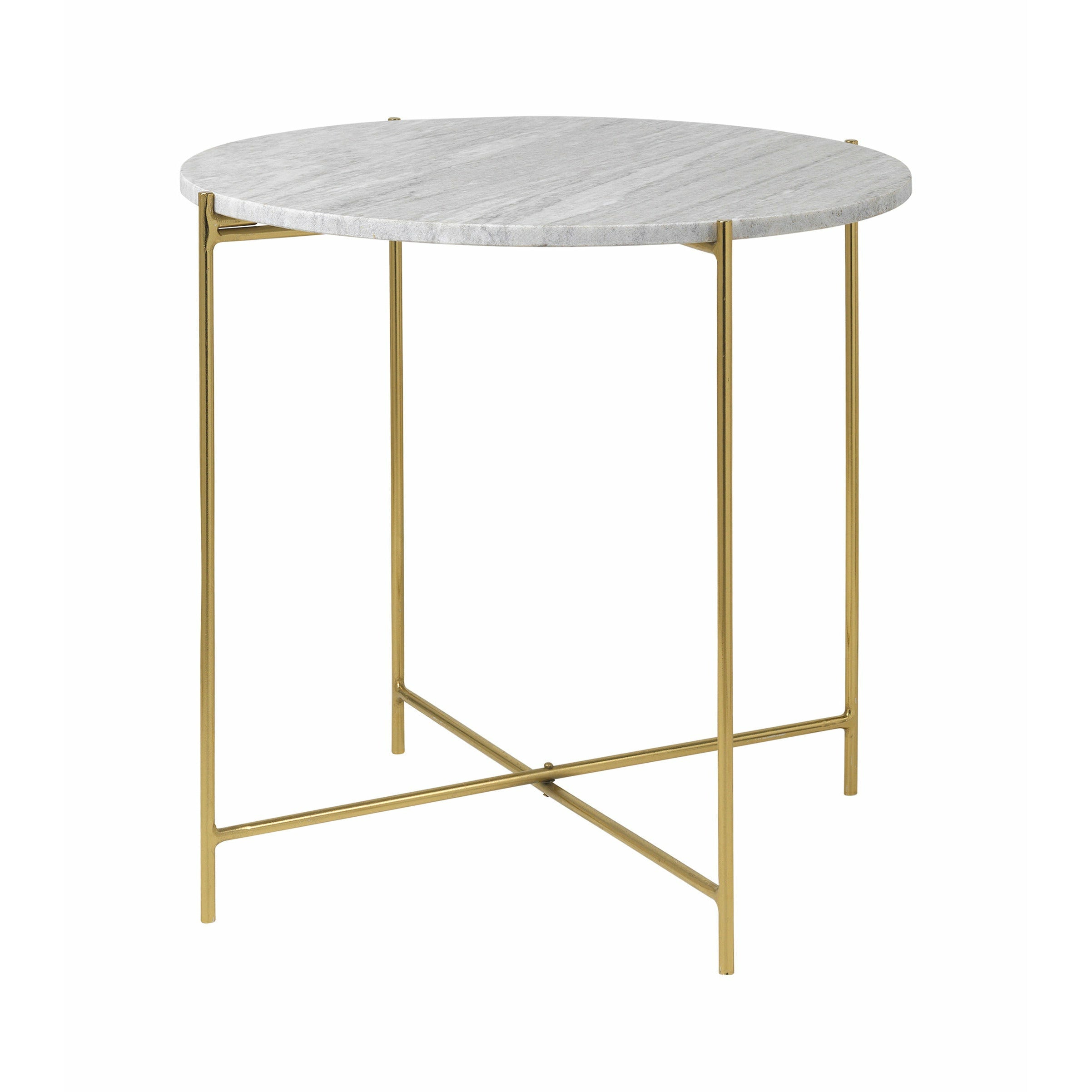 Cozy Living Freja Marble Table - BEIGE w. Brass - Set of 2