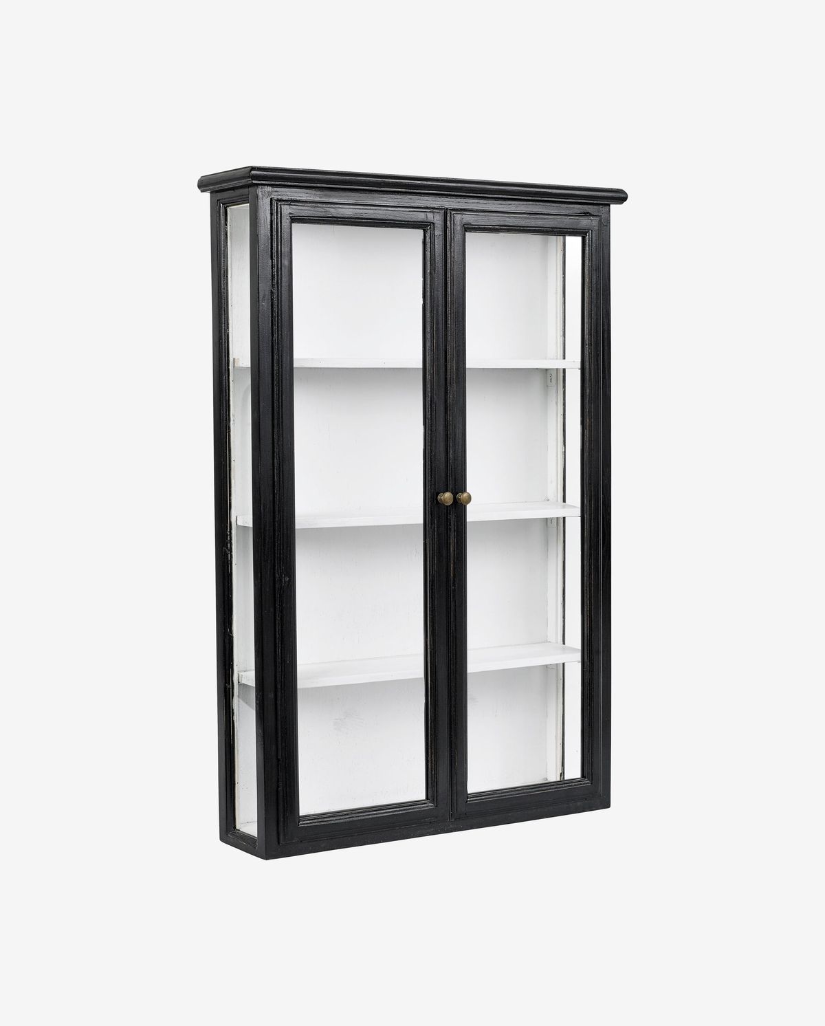 Nordal A/S Classic Wall Cabinet, Double, Black