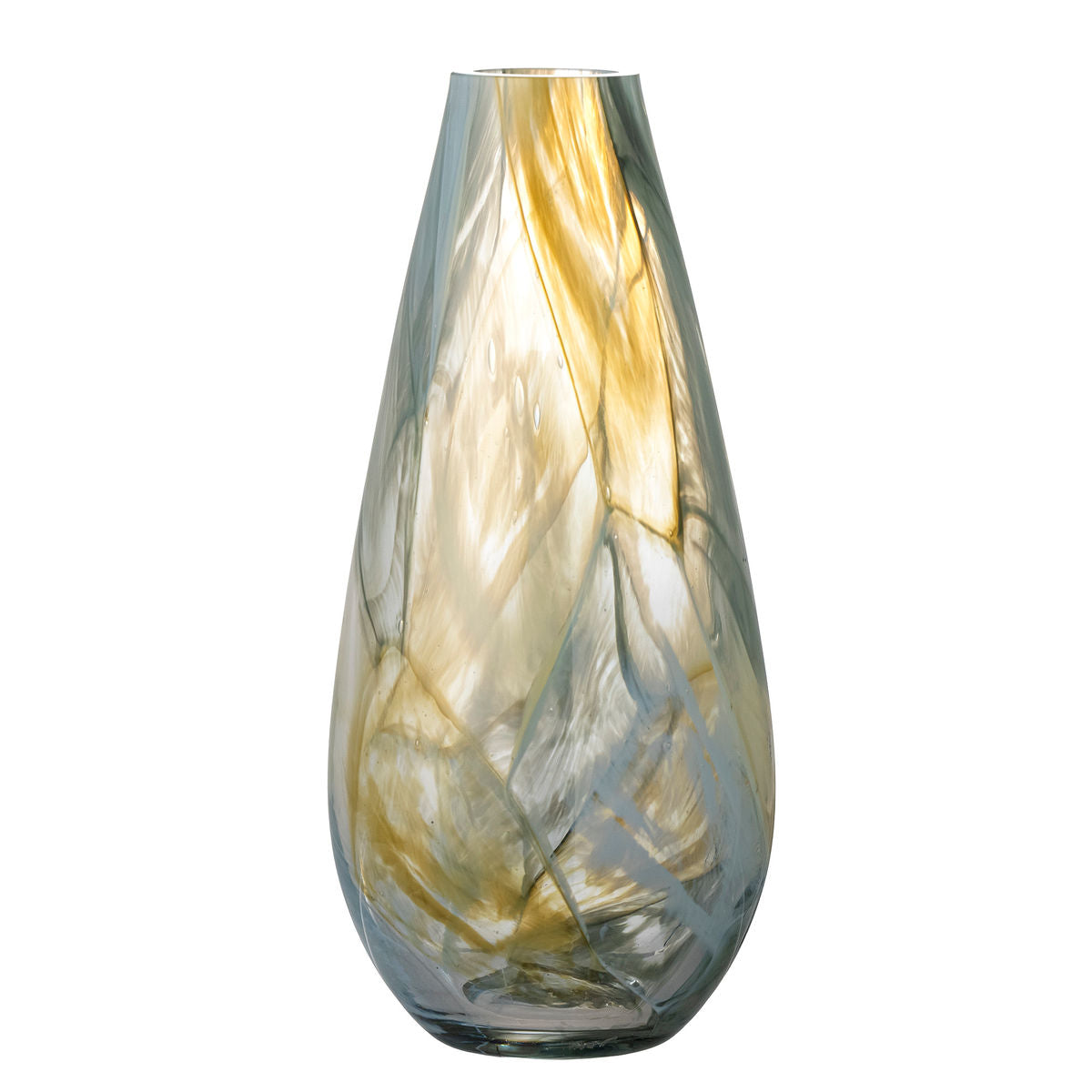 Creative Collection Lenoah Vase, Yellow, Glass