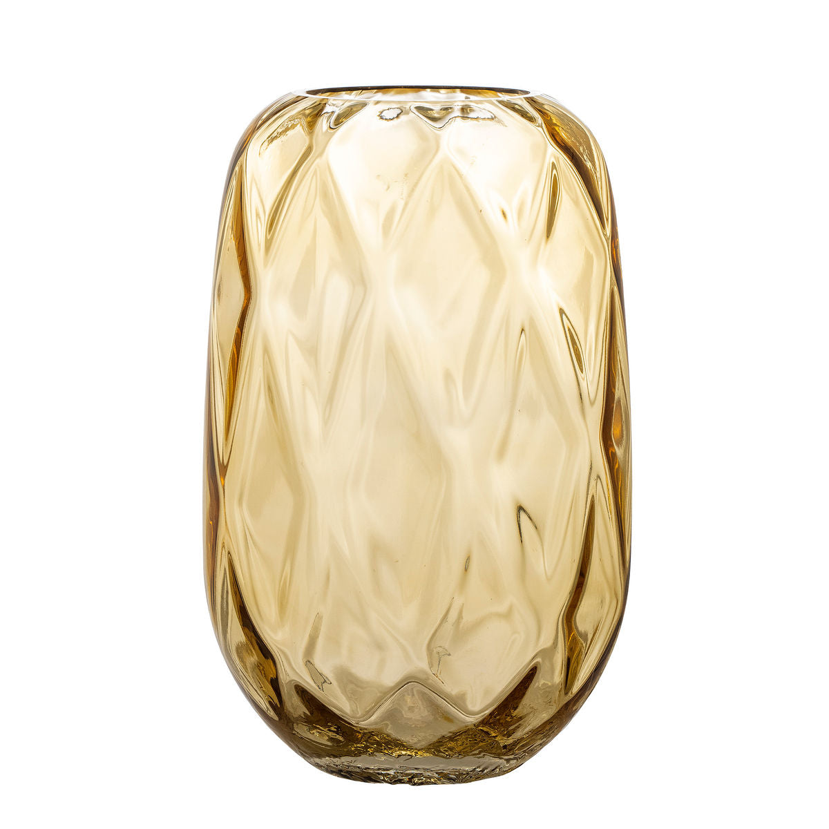 Bloomingville clearasofie vase, yellow, glass