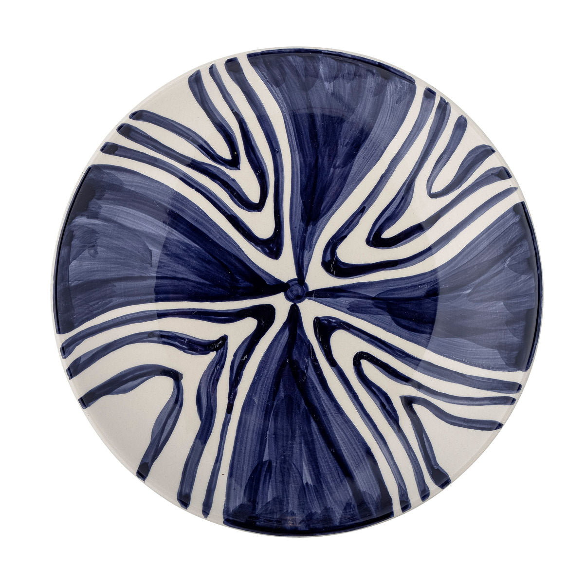 Bloomingville Shama plate, blue, stoneware