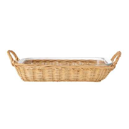 Bloomingville Mariam Overdown Fad with Basket, Ready, Glass