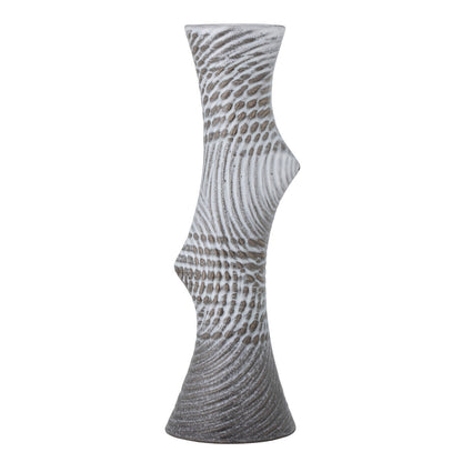 Bloomingville raheem vase, gray, stoneware