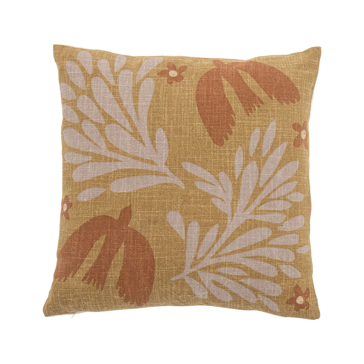 Bloomingville Lark Cushion, Yellow, Cotton