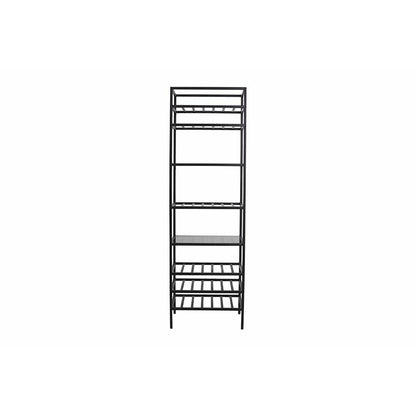 Nordal BEAS høj vinreol i jern m/hylder - 186x58 cm - sort - Nordal - DesignGaragen.dk