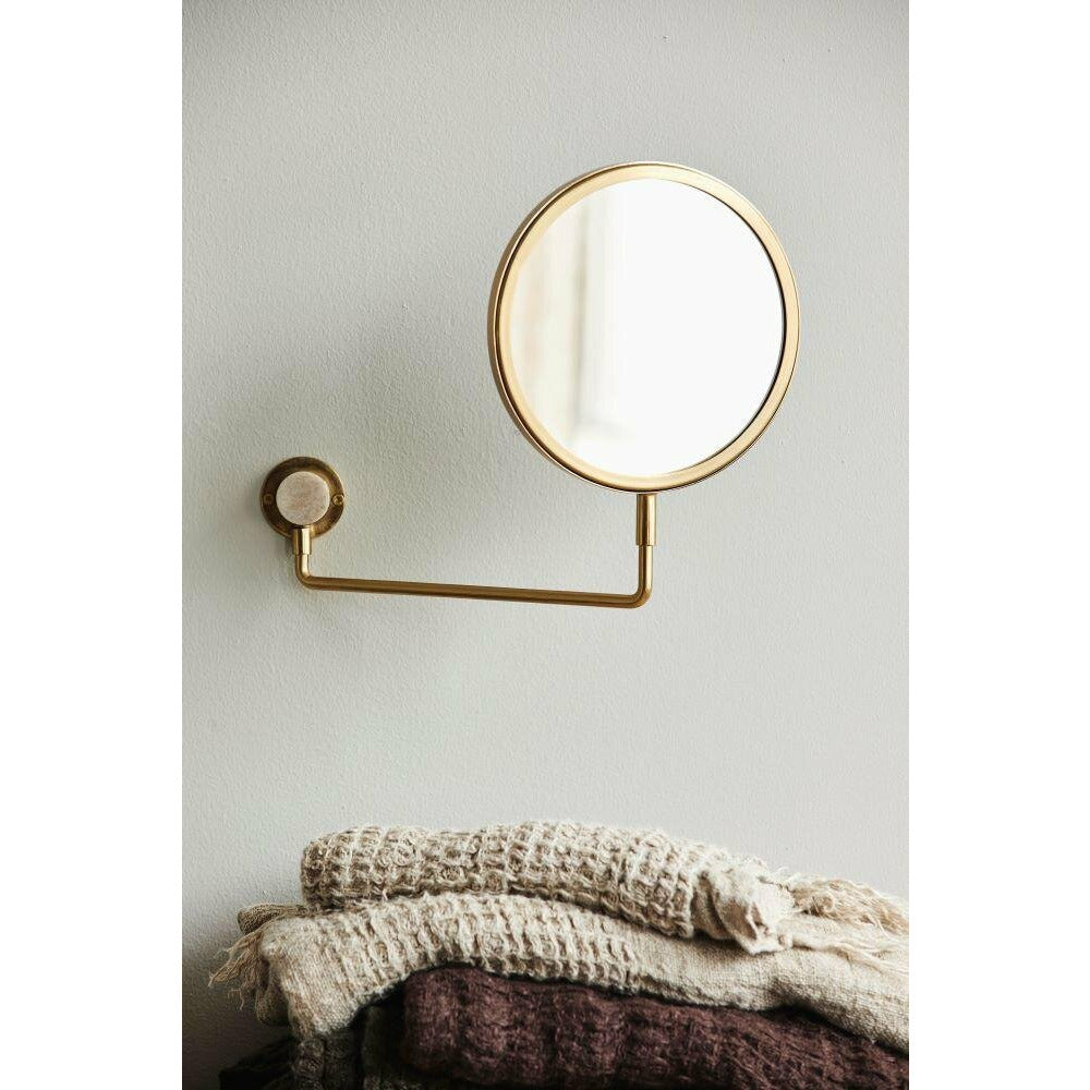 Nordal TESIA wall mirror in metal - 39x27 cm - gold finish