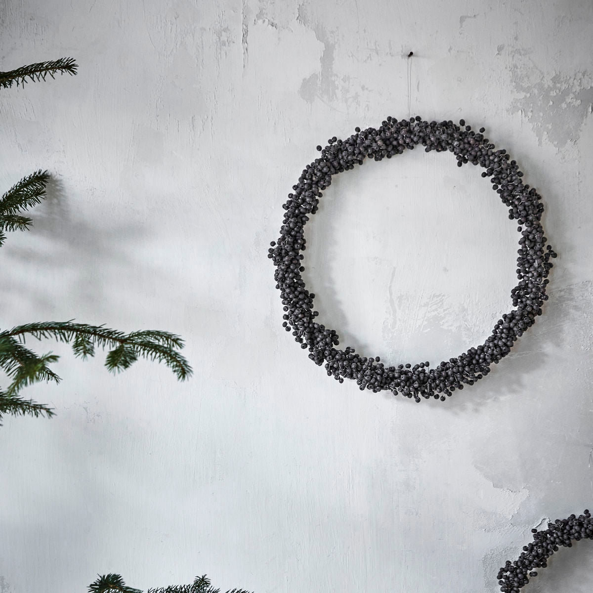 Wreath, hdwinter, black