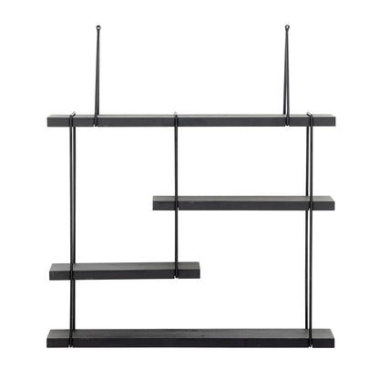 Bloomingville Lewis shelf, black, pine