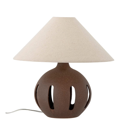 Bloomingville liana table lamp, brown, stoneware