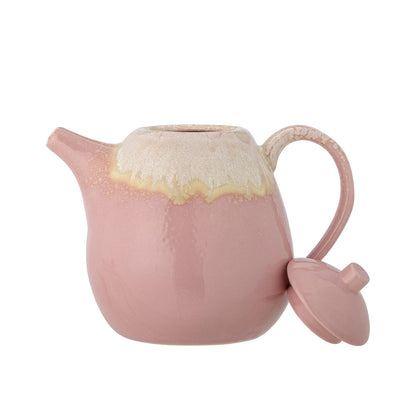 Bloomingville Louisa Teapot, Rosa, Stoneware