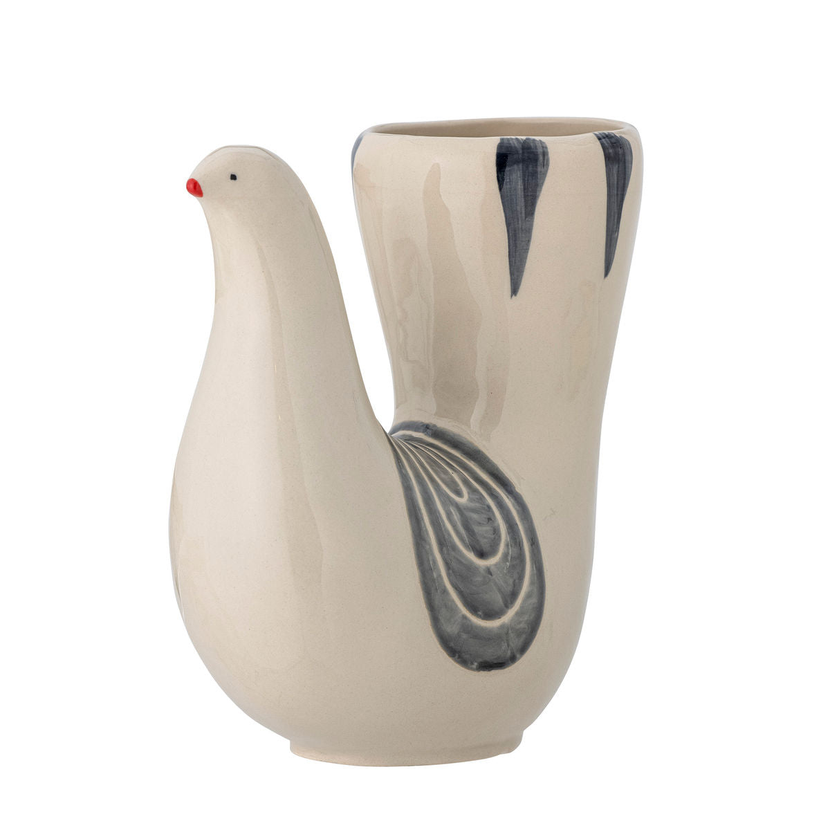 Bloomingville Trudy Vase, White, Stoneware