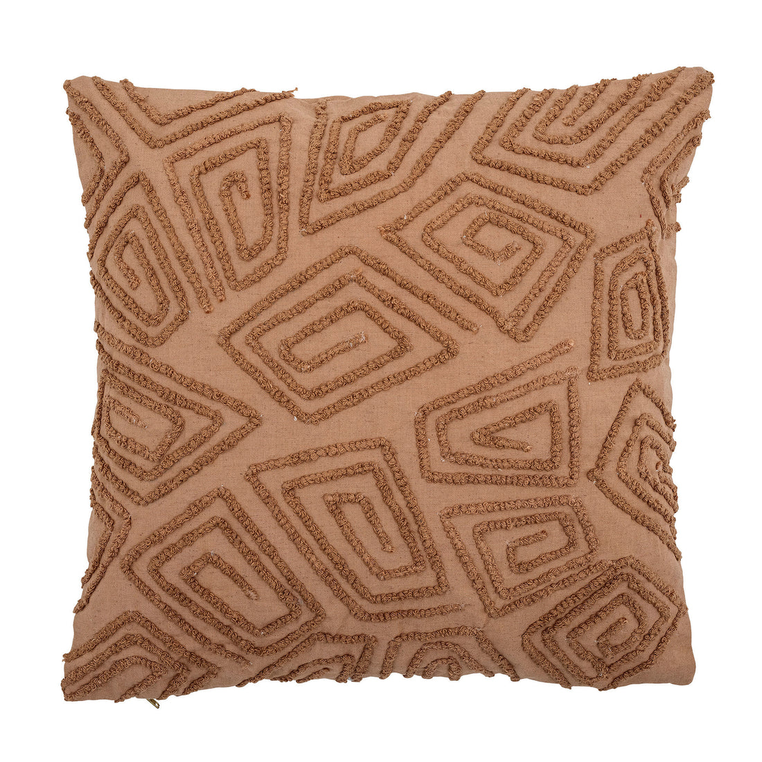 Bloomingville Watton pillow, brown, cotton