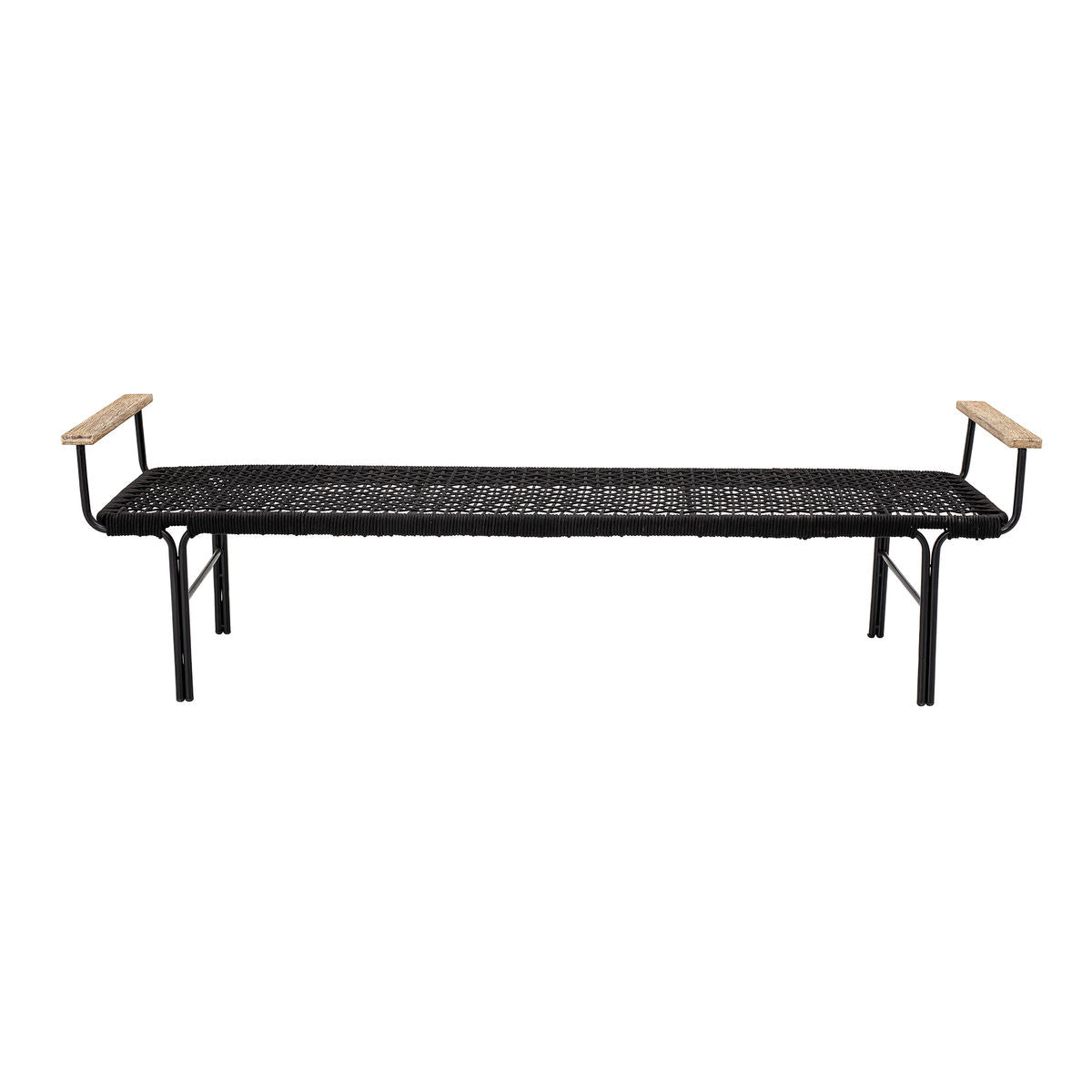 Bloomingville Mundo bench, black, metal