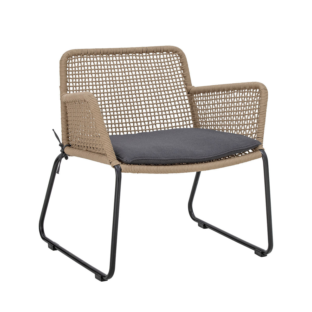 Bloomingville Mundo Lounge chair, brown, metal