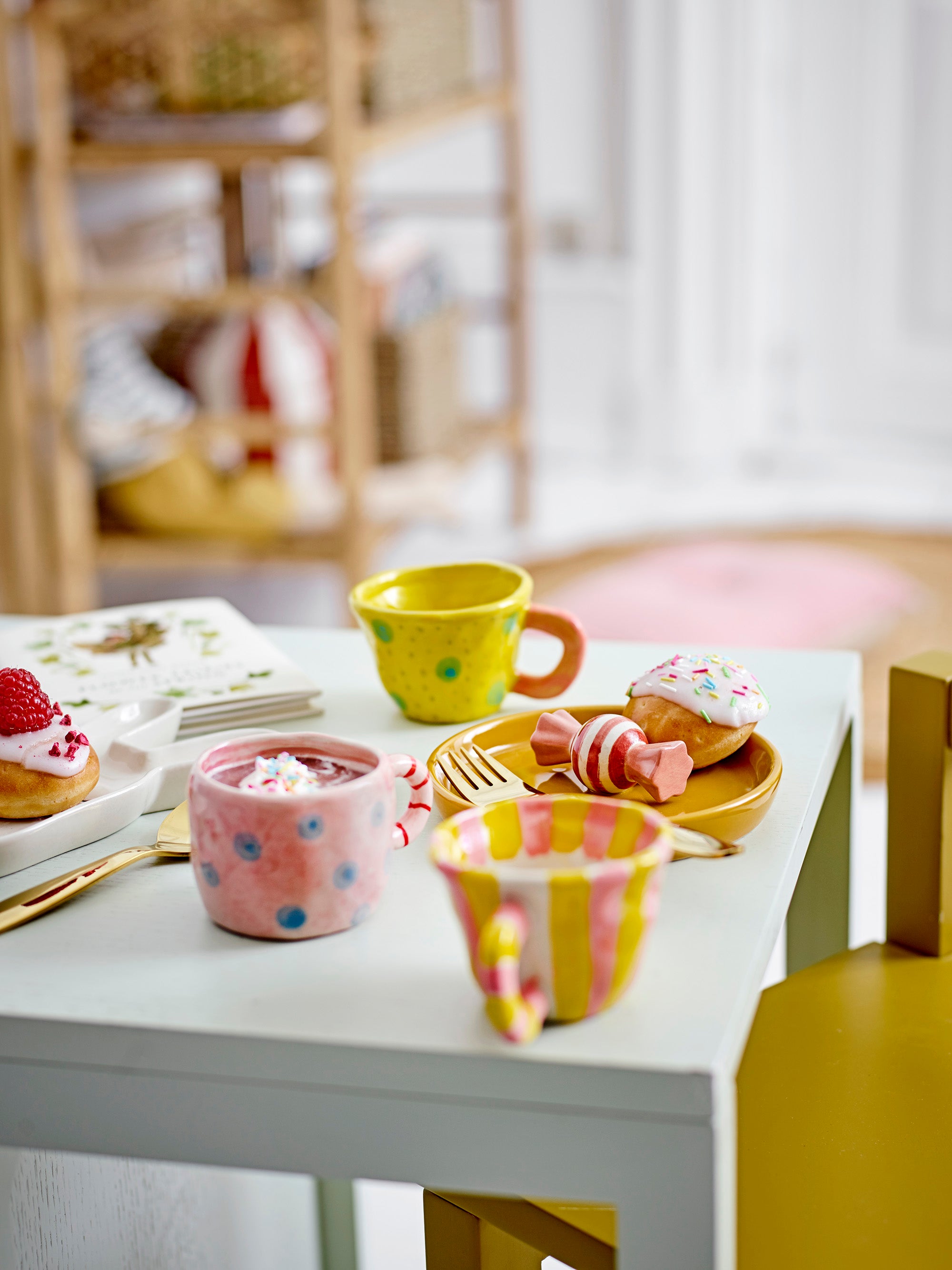 Bloomingville mini - nini cup, yellow, stoneware