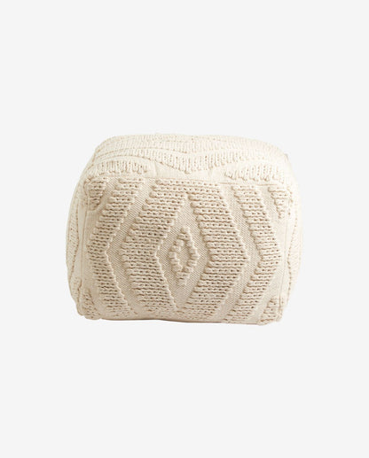 Nordal A/S WULAR POUF - OFF WHITE